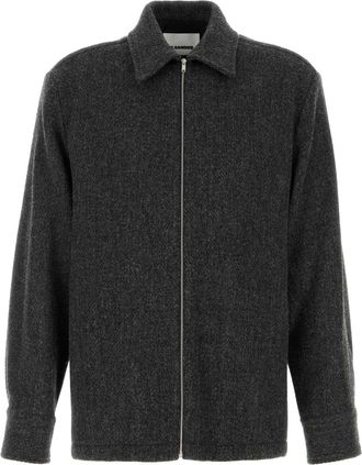 Jil Sander Dark Grey Wool Jacket