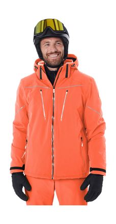 Killtec Skijacke KILLTEC KSW 50 MN SKI JCKT, Herren, Gr. S, dunkelorange, Obermaterial: 84% Polyamid, 16% Elasthan;Futter: 100% Polyester;F&uuml;llung: 100% Polyes