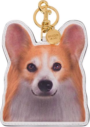 Moschino Portachiavi con motivo cane - Arancione