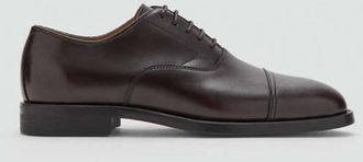 Mango Scarpa Oxford pelle marrone - Uomo - 39 - MANGO MAN