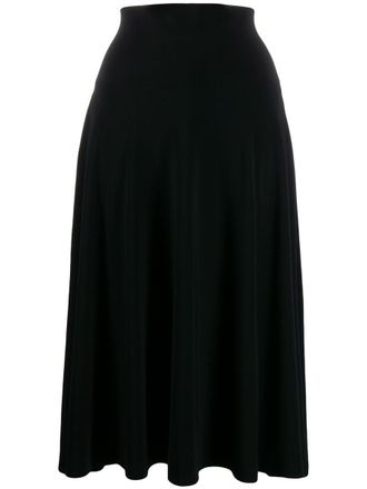 Norma Kamali Flared Jersey Skirt