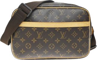 Louis Vuitton Reporter Monogram Canvas Brown Canvas Handbag (Pre-Owned)