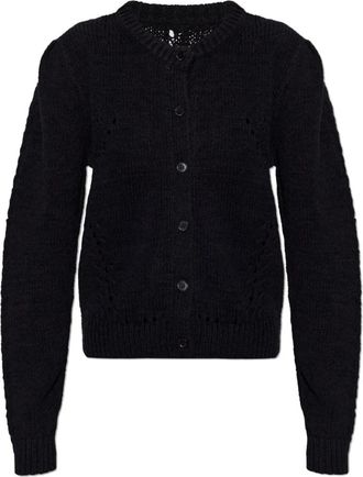 Ulla Johnson Delphina Cardigan - Dames - Vesten - Zwart - S - Katoen - Truien & Vesten
