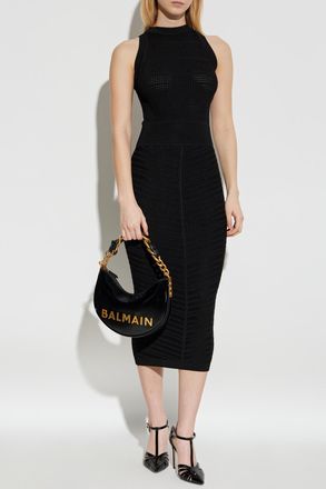 Balmain Fitted Dress, Womens, Black