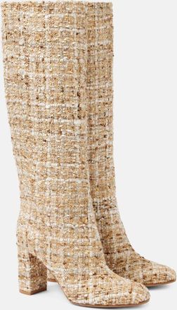 Gianvito Rossi Boucle knee-high boots