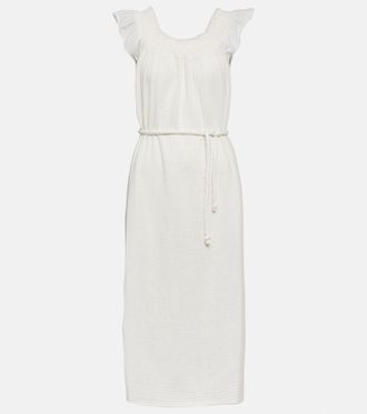 Velvet Justine cotton gauze midi dress