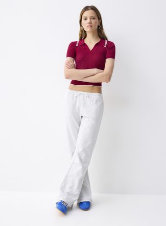 Twik Womens French terry flared pant