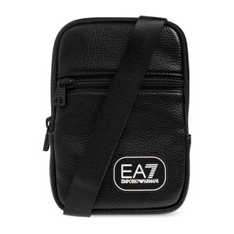 Emporio Armani Emporio Armani Ea7, Heren, Tassen, Zwart, Maat: ONE Size Leer