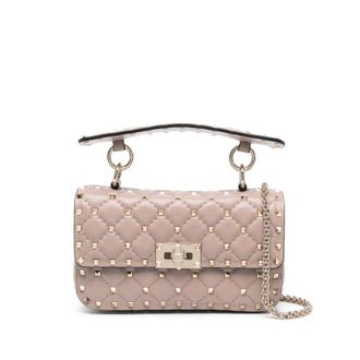 Valentino Garavani Spike Small Leather Shoulder Bag