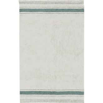 Lorena Canals Gastro Washable Cotton Blend Rug in Vintage Blue at Nordstrom, Size Medium