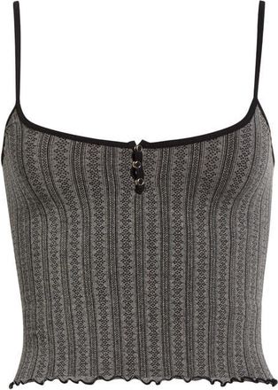 Free People Snap Into It Pajama Camisole in Black at Nordstrom, Size X-Small