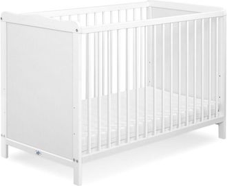 OEM Cuna De Madera Matteo Blanca 120x60cm Con Frente Completo