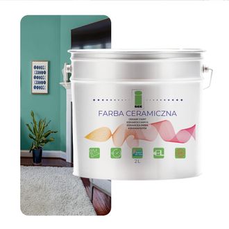 OEM Pintura Cer&aacute;mica Para Pared Lavable Verde Pastel 2l Resistente A Las Manchas