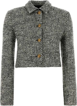 Versace Tweed Jassen - Dames - Blazers - Veelkleurig - M - Tweed - Jassen