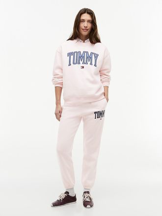 Tommy Hilfiger Womens Varsity Tommy Logo Sweatpant - Pink Heather - XXL