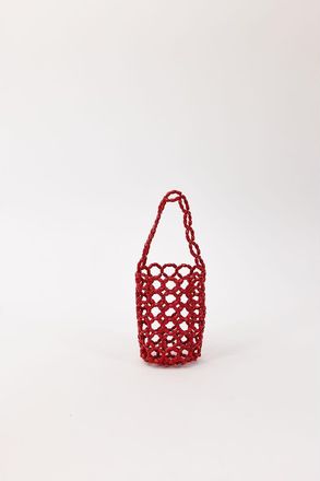 Hat Attack Isla Beaded Mini Bag in Red at Nordstrom