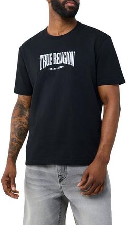 True Religion Buddha Arch Cotton Graphic T-Shirt in Jet Black at Nordstrom, Size Xxx-Large