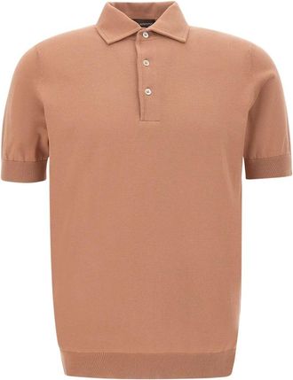 FILIPPO DE LAURENTIIS Tops, Heren, Bruin, L, Polo Shirts