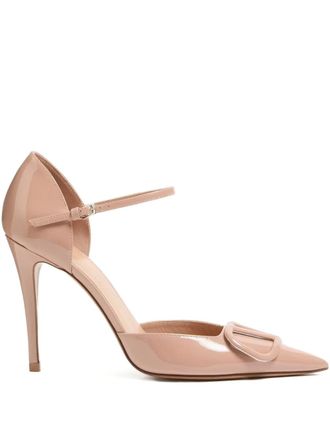 Valentino Garavani 100 mm VLogo Signature dOrsay pumps - Beige