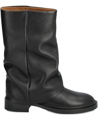 Copenhagen gathered boots - Black