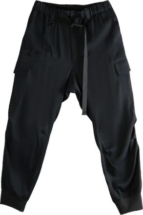 Yohji Yamamoto cuffed cargo pants - Nero