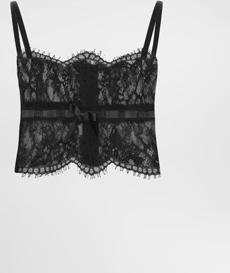 Dolce & Gabbana Lace Lingerie Top - Woman Underwear Black 1
