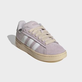 adidas Sneaker ADIDAS SPORTSWEAR GRAND COURT ALPHA 00S, Damen, Gr. 38,5, ice lila, core wei&szlig;, sand strata, Leder, Textil, Schuhe Sneaker