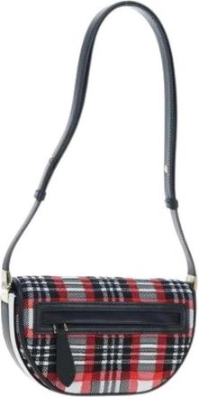 Burberry Pre-owned Vintage Canvas Shoulder Bag - Dames - Vintage Schoudertas - Veelkleurig - ONE Size - Vintage