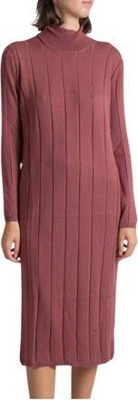 Gran Sasso Lange Jurk - Dames - Casual kleedjes - Roze - M - Katoen - Kleedjes