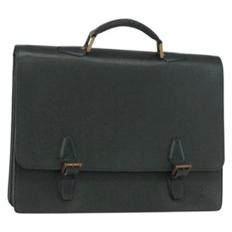 Louis Vuitton Pre-owned Vintage Handtas - Dames - Pre-owned - Groen - Maat: ONE Size Leer