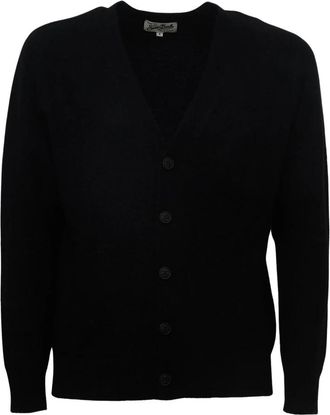 MC2 Saint Barth Herrison Cardigan - Heren - Vesten - Zwart - M - Wol - Truien & Vesten