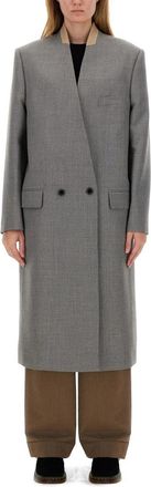 Moschino Cappotto - Dames - Mantel - Grijs - S - Jassen