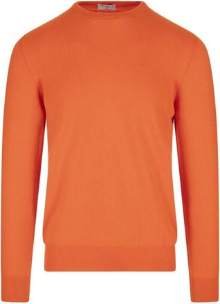 Fedeli Argentina Vintage Pullover - Heren - Cashmere truien - Oranje - 3XL - Kasjmier - Truien & Vesten