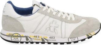 Premiata Lace-Up Sneakers With Suede Accents And Cushioned Sole