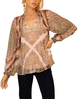 Hale Bob August Silk-Blend Top
