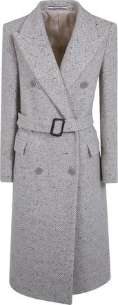 Tagliatore Jole CC Jas - Dames - Jas met riem - Beige - S - Wol - Jassen