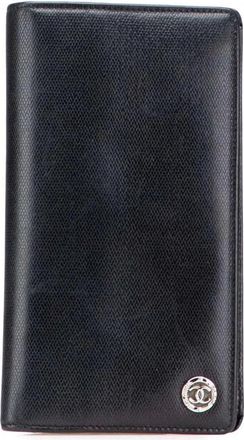 Chanel Pre-owned Wallets, female, Black, Size: ONE SIZE Pre-owned Elegant Leather Billfold Wallet with Multiple Card Slots & Practical Design