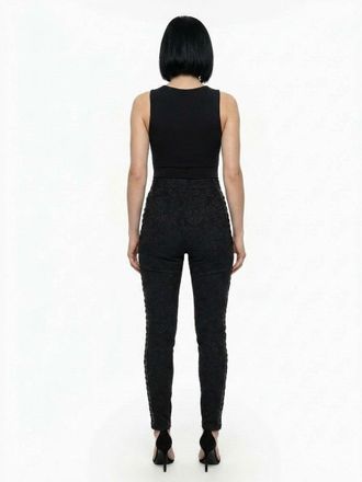 Dolce & Gabbana Womens Black Cotton Skinny Pants