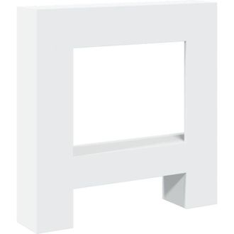 vidaXL Vidaxl - Borde De Chimenea Madera De Ingenier&iacute;a Blanco 81x18x82 Cm