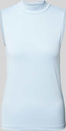 Christian Berg Top mit Turtleneck in Bleu, Größe 40