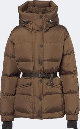 Moncler Salastrains belted ski jacket