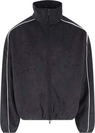 Fear of God Black High-Collar Minimalist Zip-Up Jacket