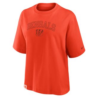 Nike Cincinnati Bengals Arch Boxy Nike Womens NFL T-Shirt in Orange | 01CM89L9A-YBA
