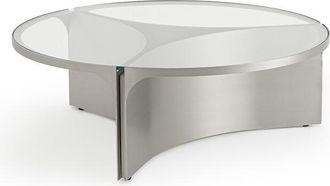 AM.PM Salontafel in glas en metaal, klein model, Gira