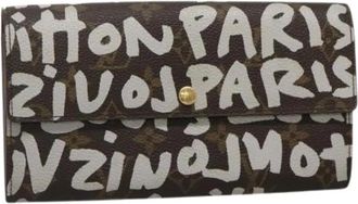 Louis Vuitton Pre-owned Wallets, female, Brown, Size: ONE SIZE Pre-owned Canvas Wallet