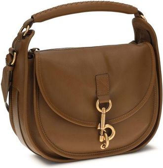 Burberry Womens Brown Calf Leather Bos Taurus Shoulder Bag