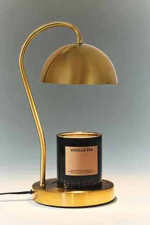 Anthropologie Chrome Candle Warmer Lamp