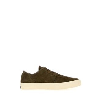 Tom Ford Cambridge Suede Trainers - male - Tom Ford - Sneakers - Green - 11 UK - Shoes