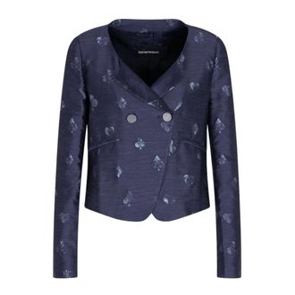 Emporio Armani Mujer, Chaquetas, Azul, Talla: S