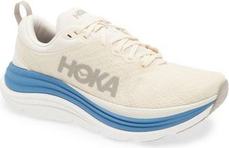 Hoka One One Gaviota 5 Running Shoe in Birch /Foggy Night at Nordstrom, Size 12